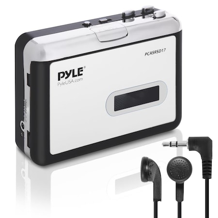 Pyle Cassette Player w/ MP3Converter RecorderTape AudioDigitizer, PCASRSD17 PCASRSD17